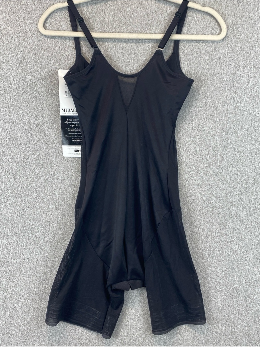 Miraclesuit shapewear Singlet large Extra Firm Control Inseam 8” Bust Lift - Picture 8 of 13